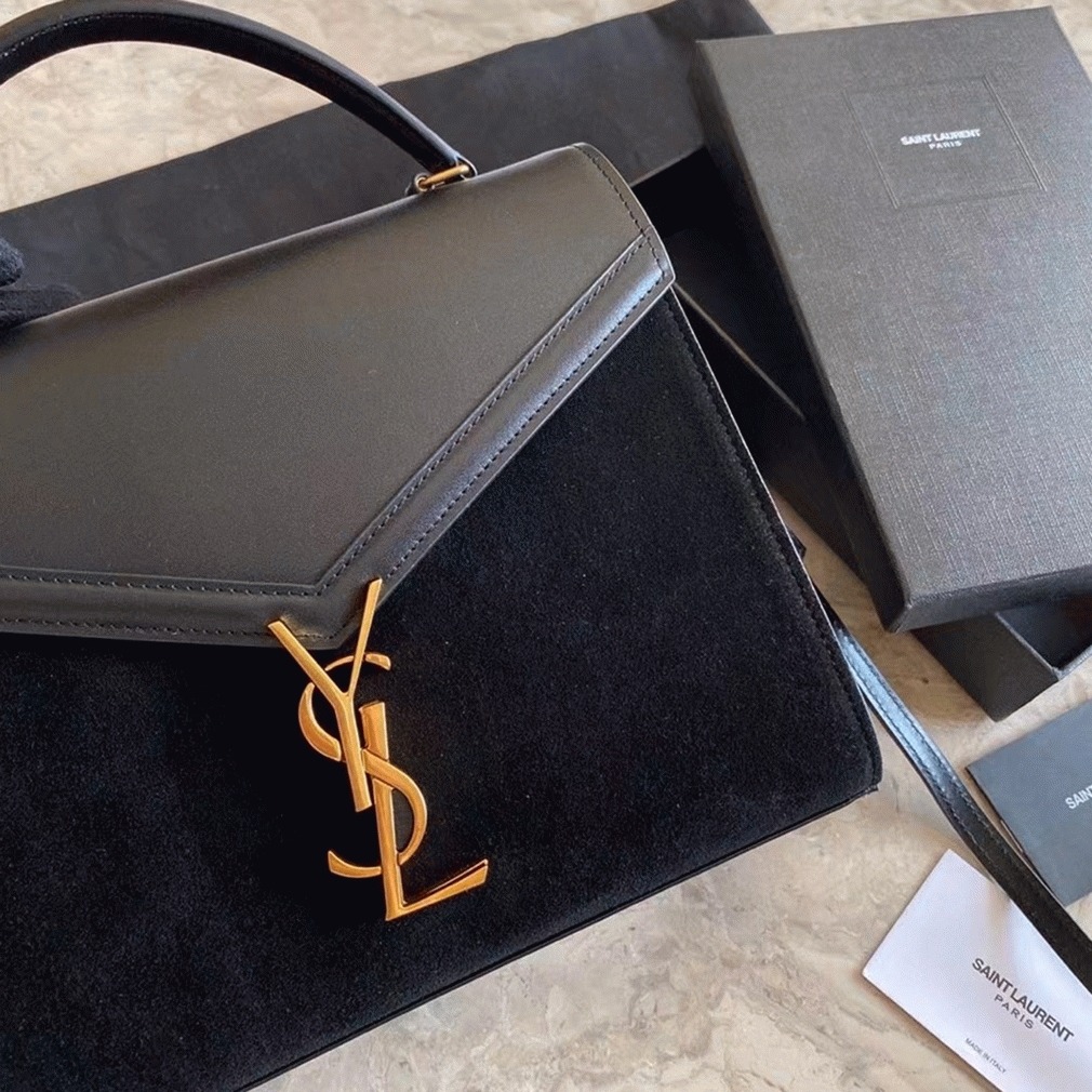 Replica Sa1nt Lau*nt Cassandra Medium Bag Black Suede
