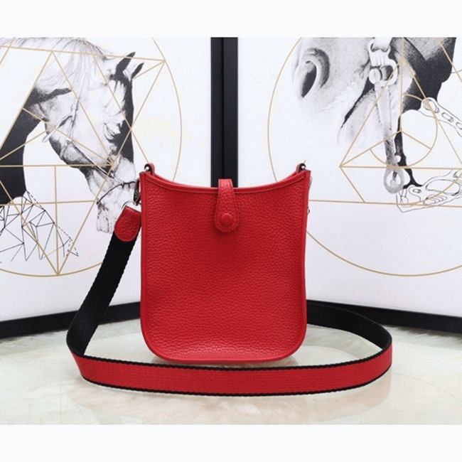Red Evelyne II TPM Messenger Bag Replica H**me5 Compact Purse