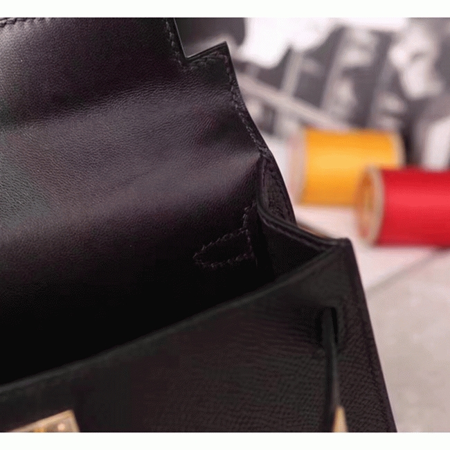 Black Epsom Knockoff H**me5 Kelly 20cm Classic Handbag