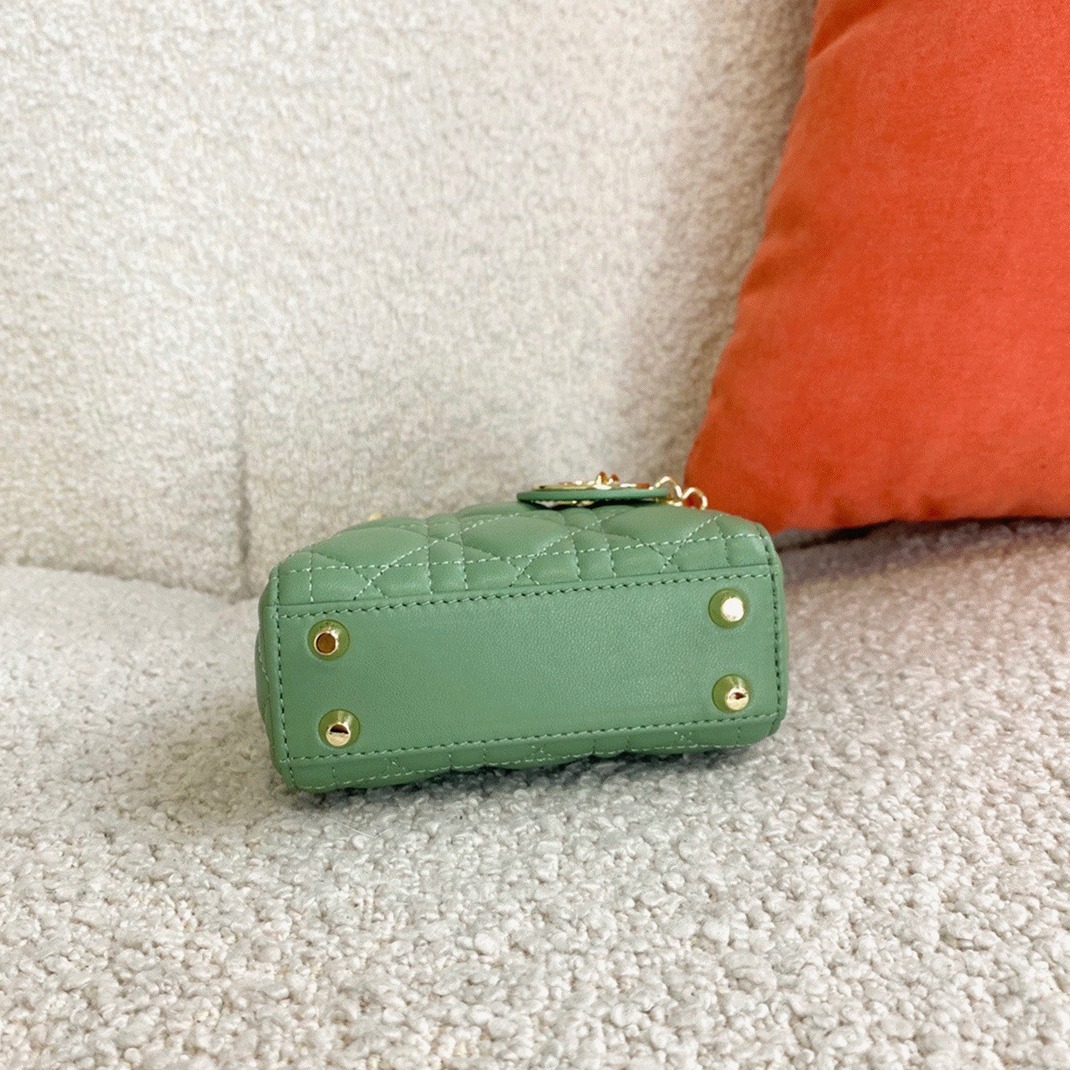 D10r Lady D10r Micro Bag Knockoff in Mint Cannage Lambskin