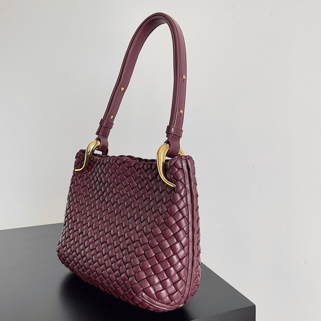 Replica B0tt*ga Ven*ta Clicker Small Bag Bordeaux