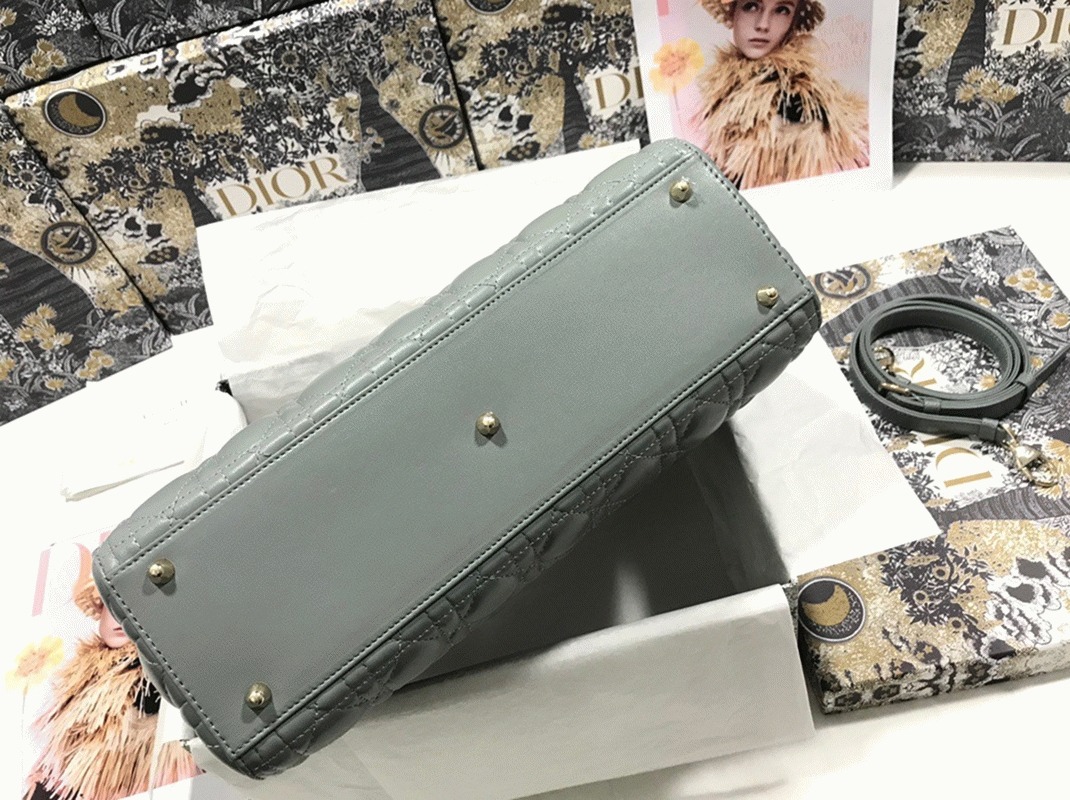 D10r Lady D10r Large Bag Replica in Grey