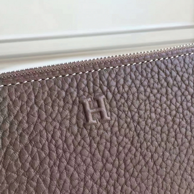 Etoupe Luxury Replica H**me5 Wallet Azap Zipped