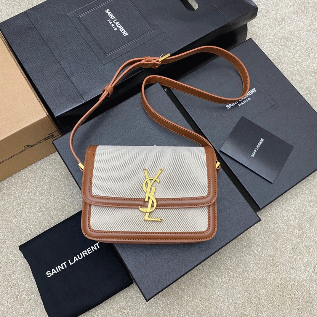 Fake Sa1nt Lau*nt Small Solferino Bag Canvas