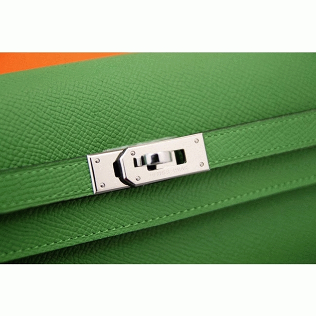 Bamboo designer replica H**me5 Kelly Longue wallet