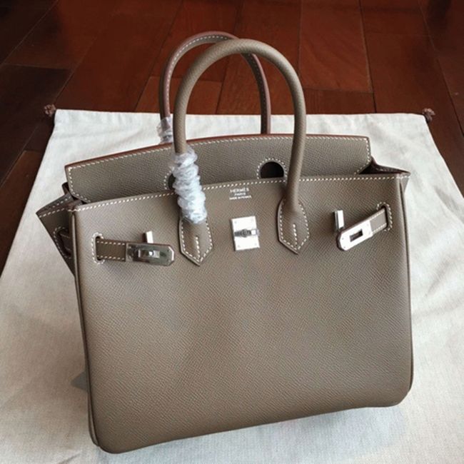 Etoupe H**me5 Birkin 25cm Excellent Replica