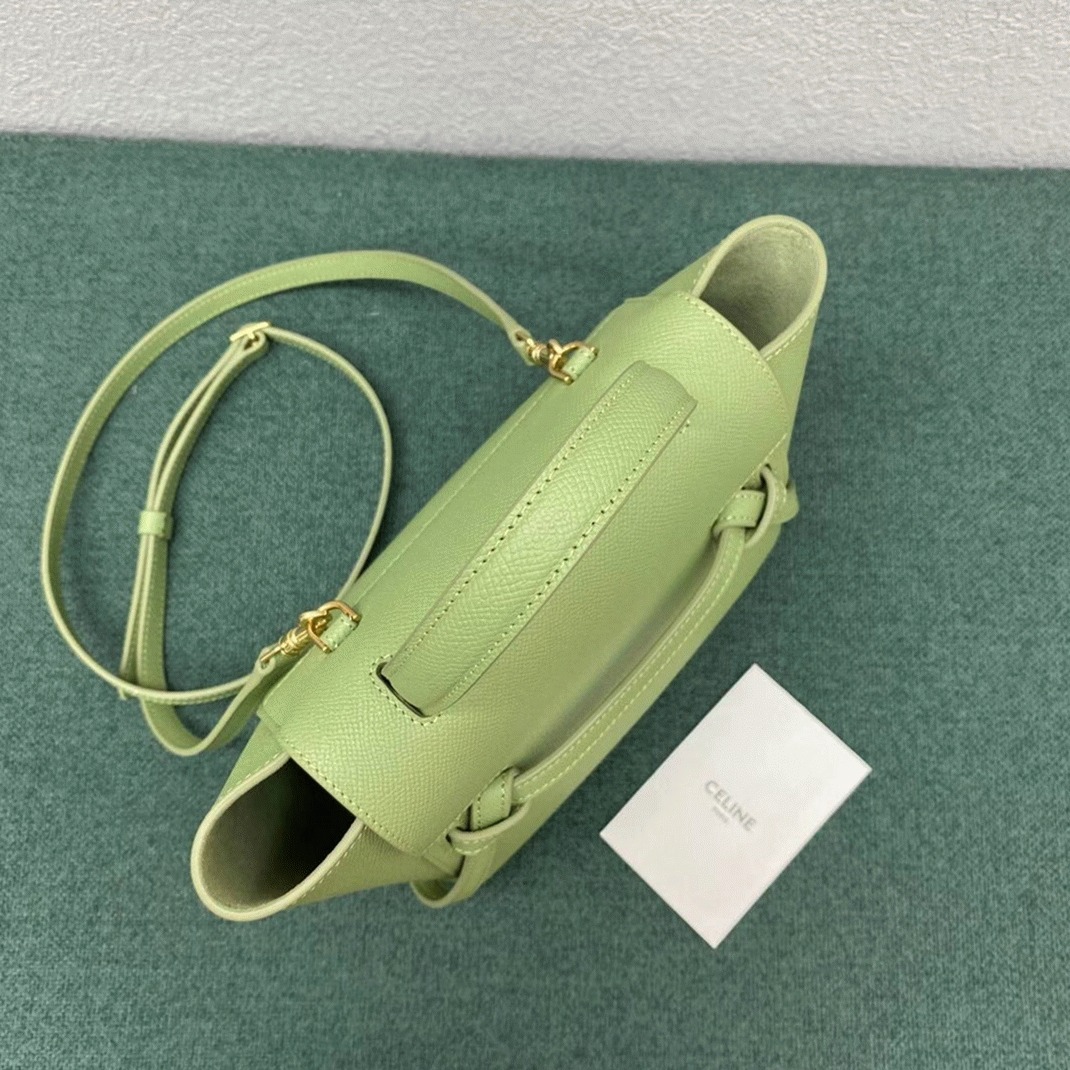 Ce1i*e Belt Nano Bag Fake in Sage