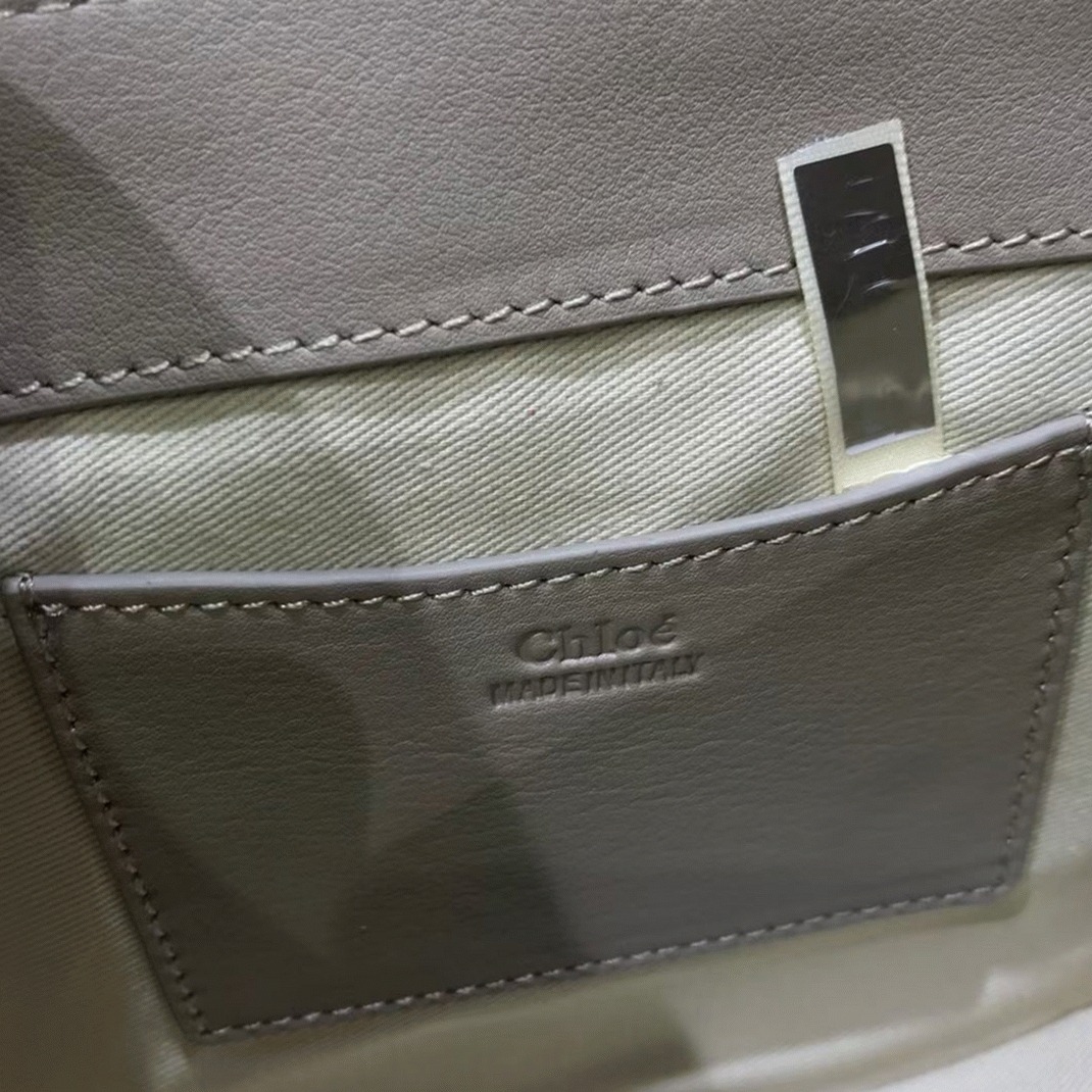 top quality replica Ch10e small tess shoulder bag in grey calfskin