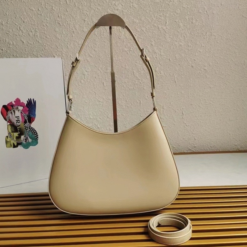 Beige Pra*a Cleo Small Bag Replica