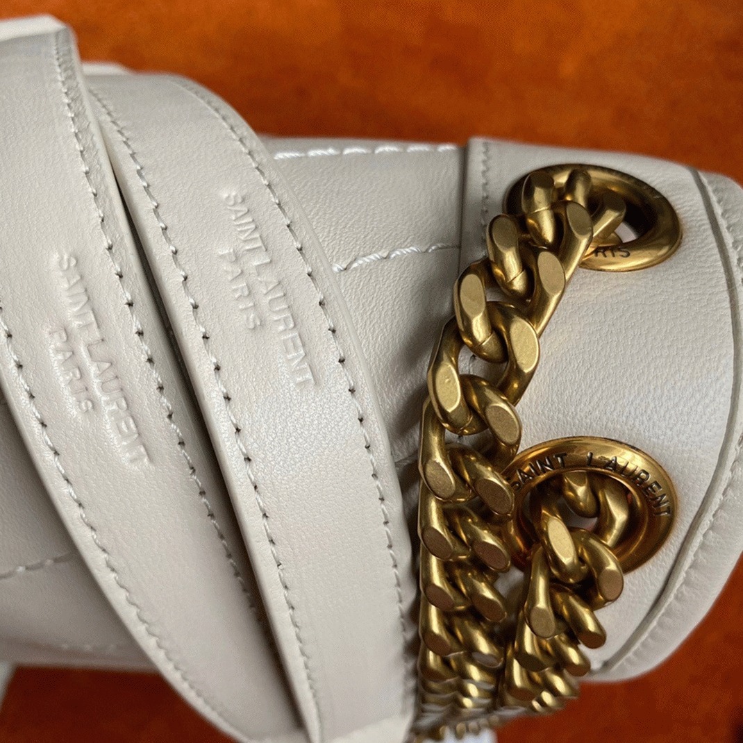 Replica Sa1nt Lau*nt Niki Medium Chain Bag White