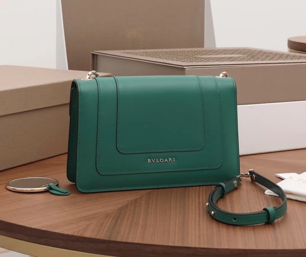 Replica Bv1g*ai Serpenti Forever Small Cross-body Bag Green Calfskin