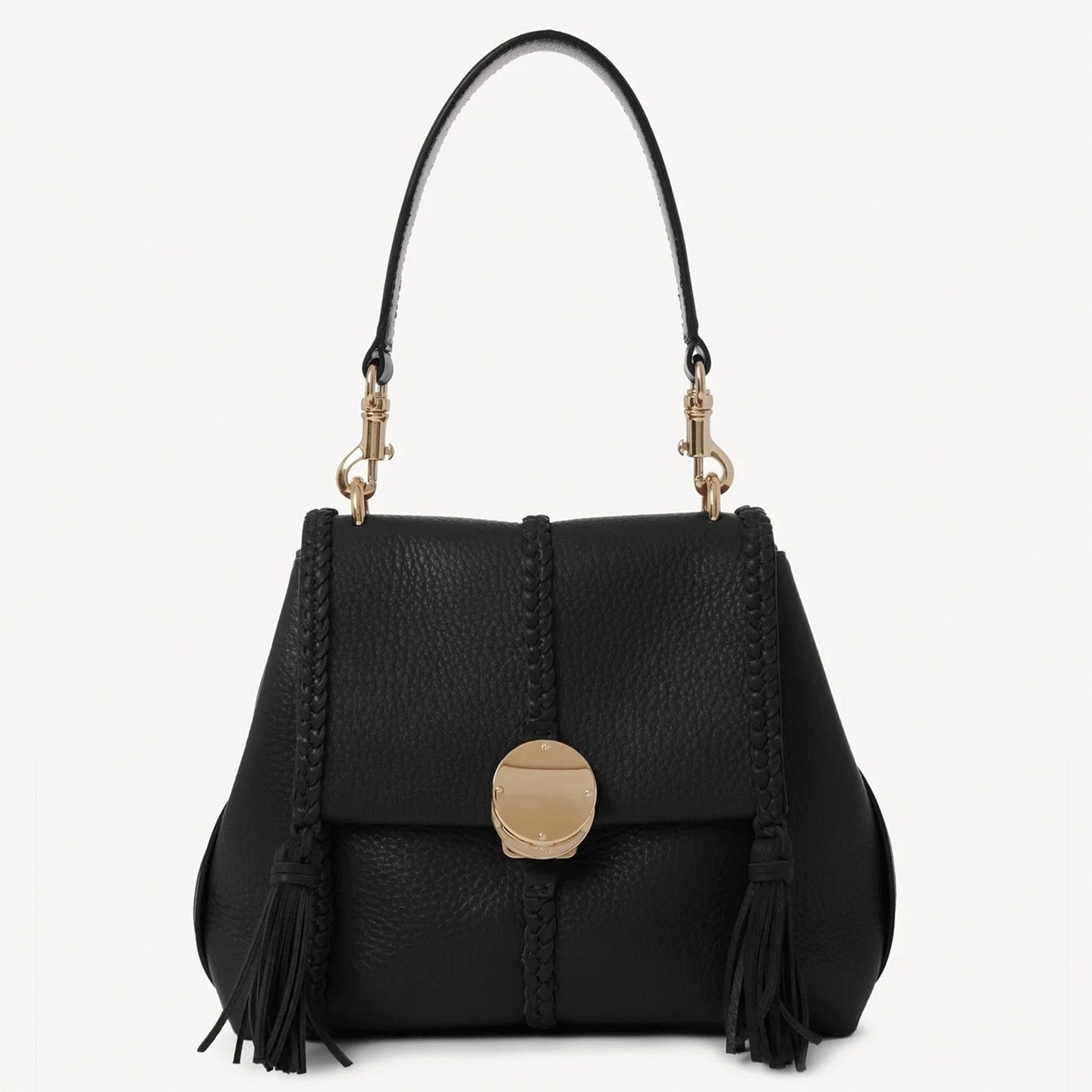 top quality replica Ch10e penelope small shoulder bag in black grained calfskin