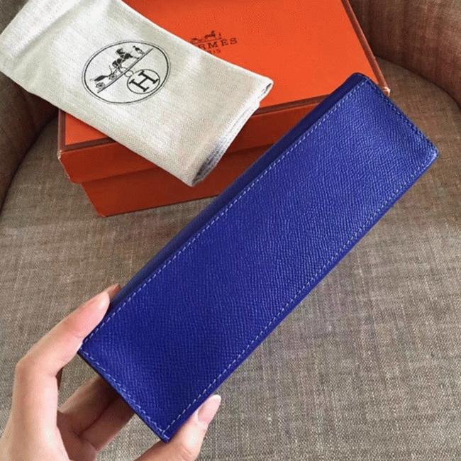 Electric Blue Epsom Replica H**me5 Kelly Pochette Bright Purse