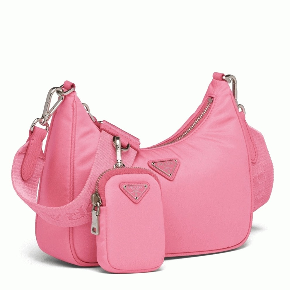 Pra*a Re-Edition Shoulder Bag Knockoff in Pink