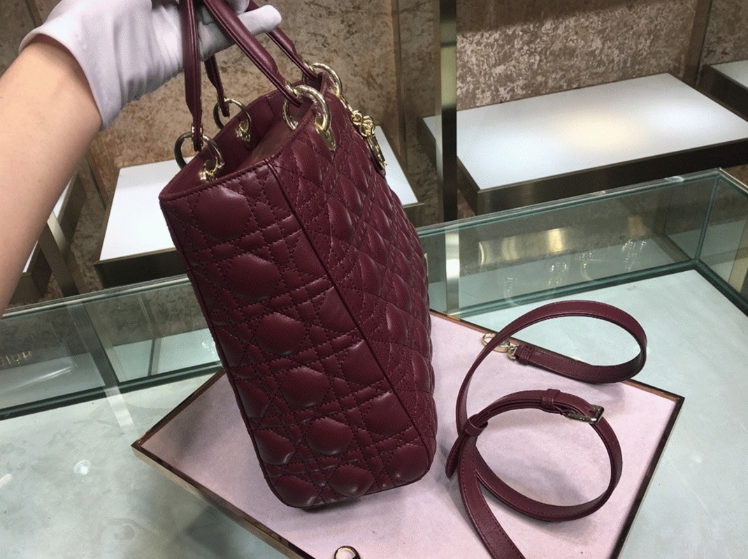 D10r Lady D10r Large Bag Fake in Bordeaux