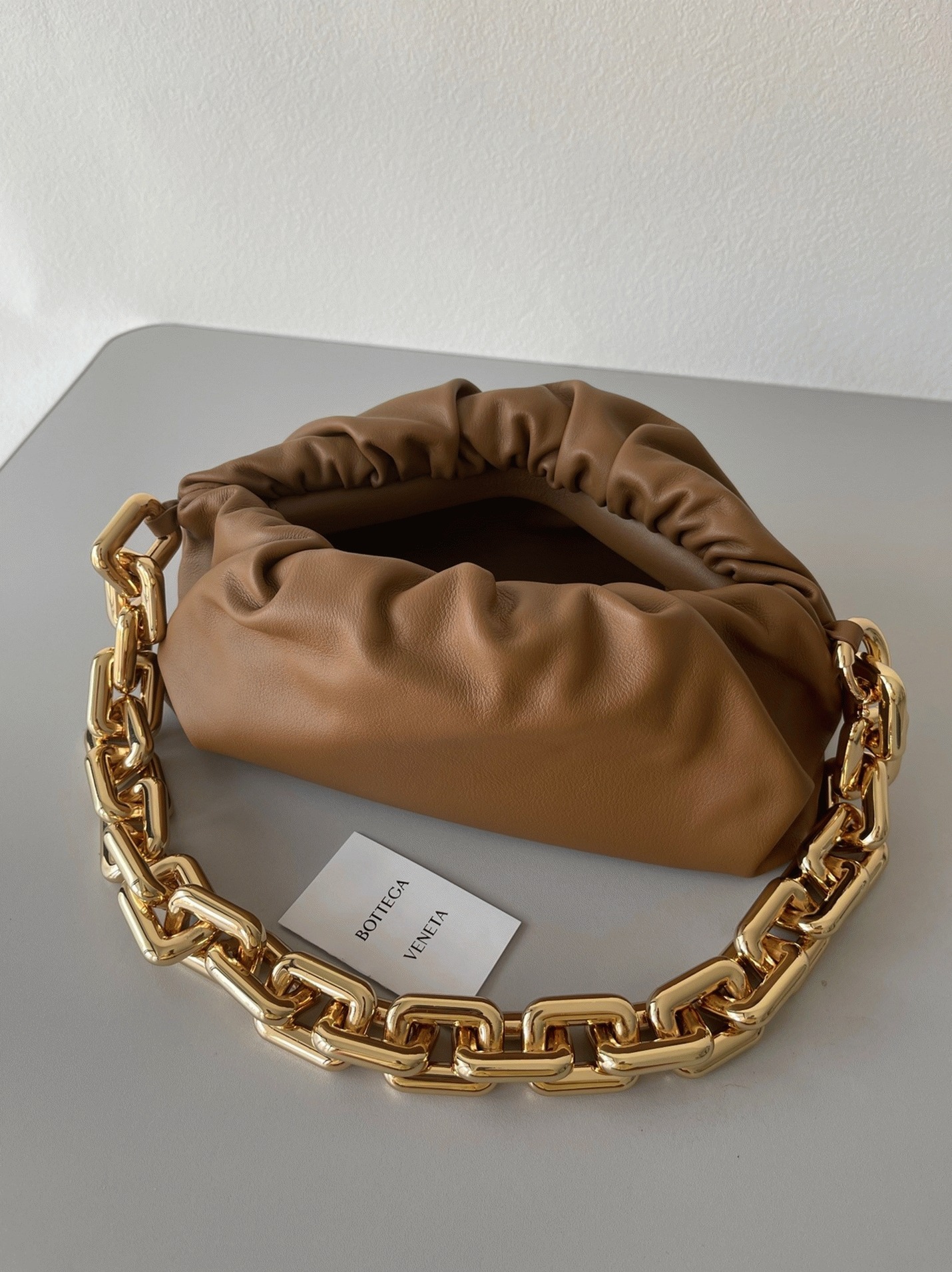Replica B0tt*ga Ven*ta The Chain Pouch Bag Teak