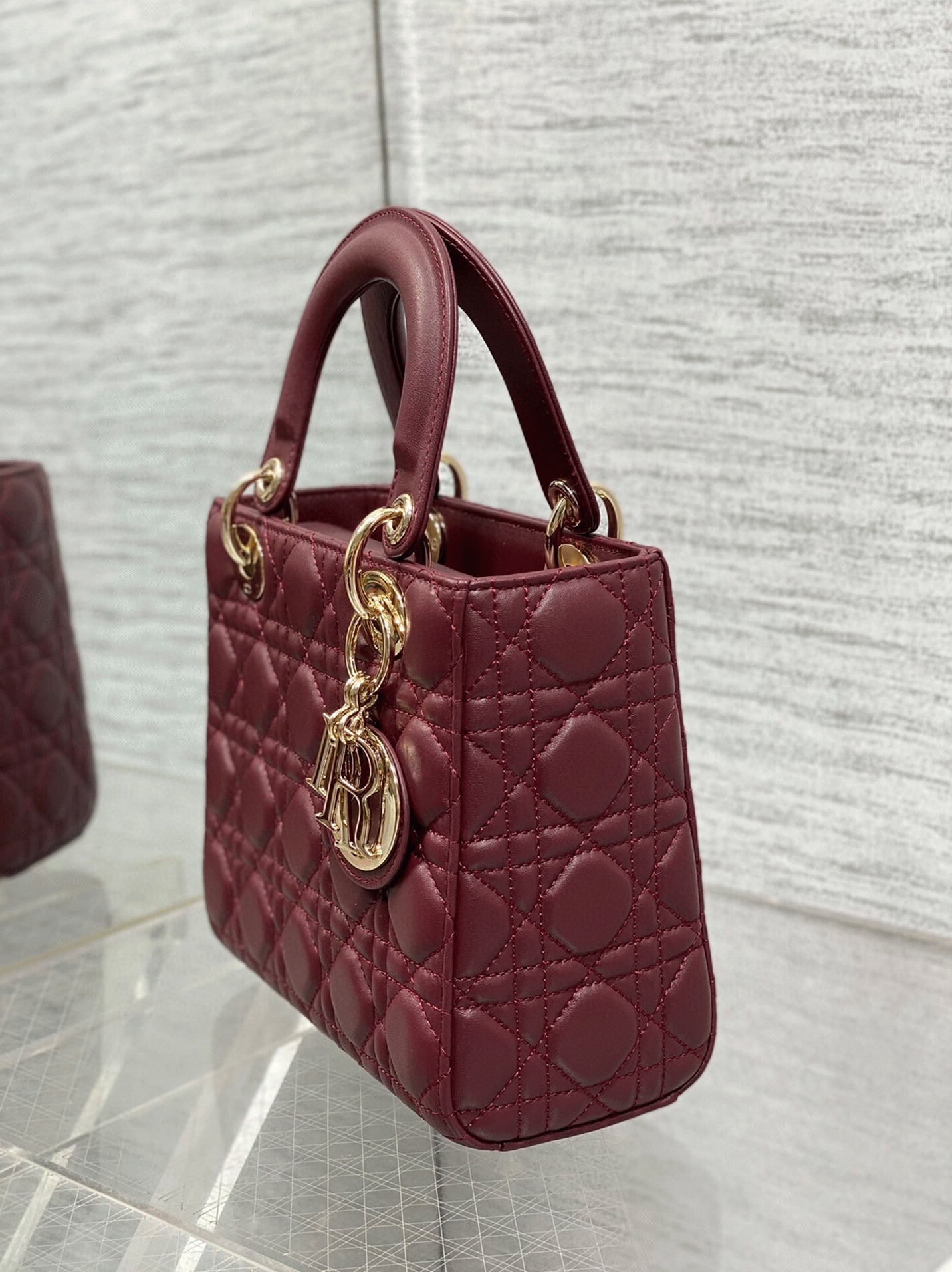 D10r Small Lady D10r My ABCD10r Bag Fake in Burgundy