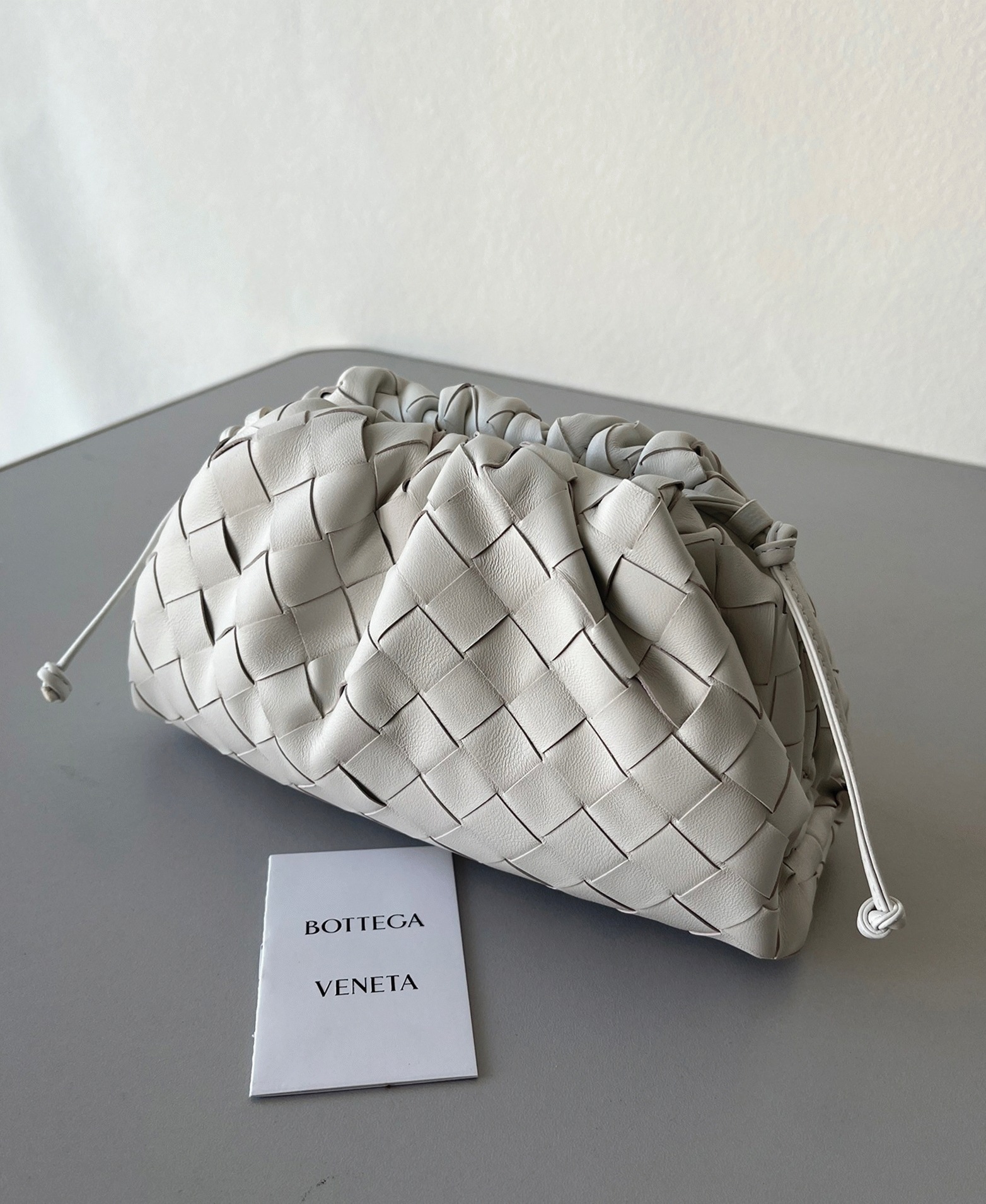 Replica B0tt*ga Ven*ta Mini Pouch with Strap White