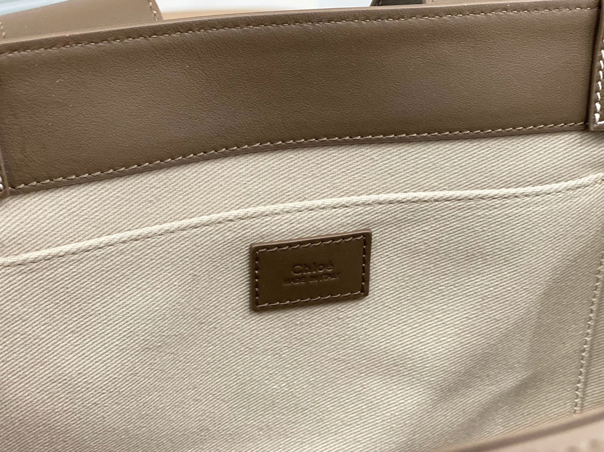 top quality replica Ch10e woody medium tote bag in army green calfskin