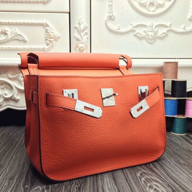 Orange replica H**me5 Jypsiere 31cm handbag