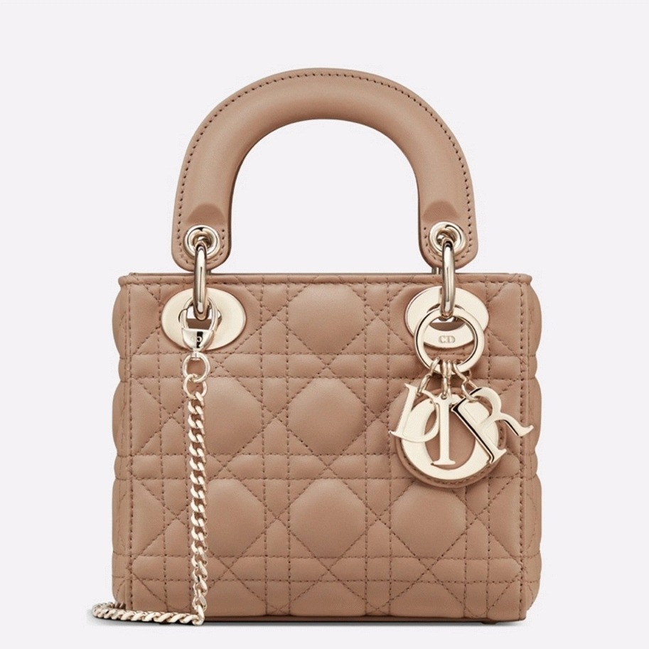 D10r Lady D10r Mini Bag Replica with Chain in Blush