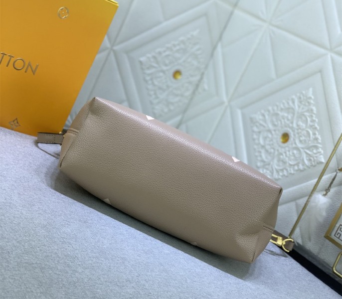 L0vis Vvtt0n Bicolor Monogram Empreinte Bundle Bag In Tourterelle Gray and Cream