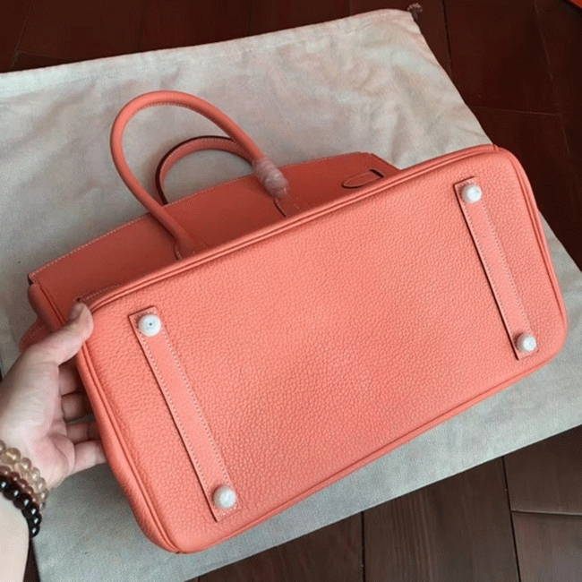 Crevette Shade Fake Designer H**me5 Birkin 40cm Purse