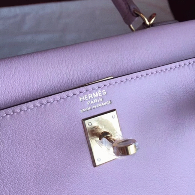 Rose Dragee Swift Replica High Quality H**me5 Kelly Retourne 28cm Bag