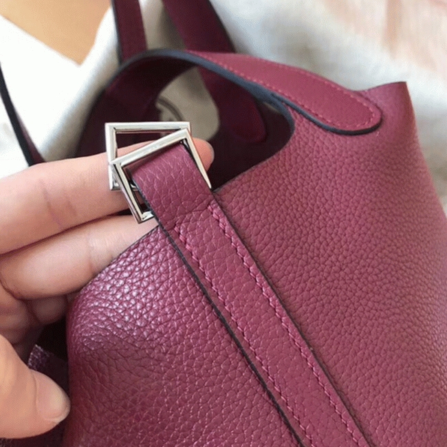 Ruby fake H**me5 Picotin Lock 18cm handbag