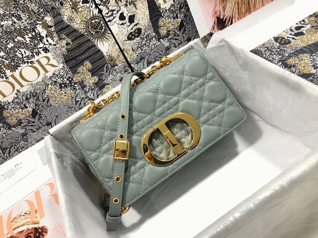 D10r Caro Small Bag Replica in Grey