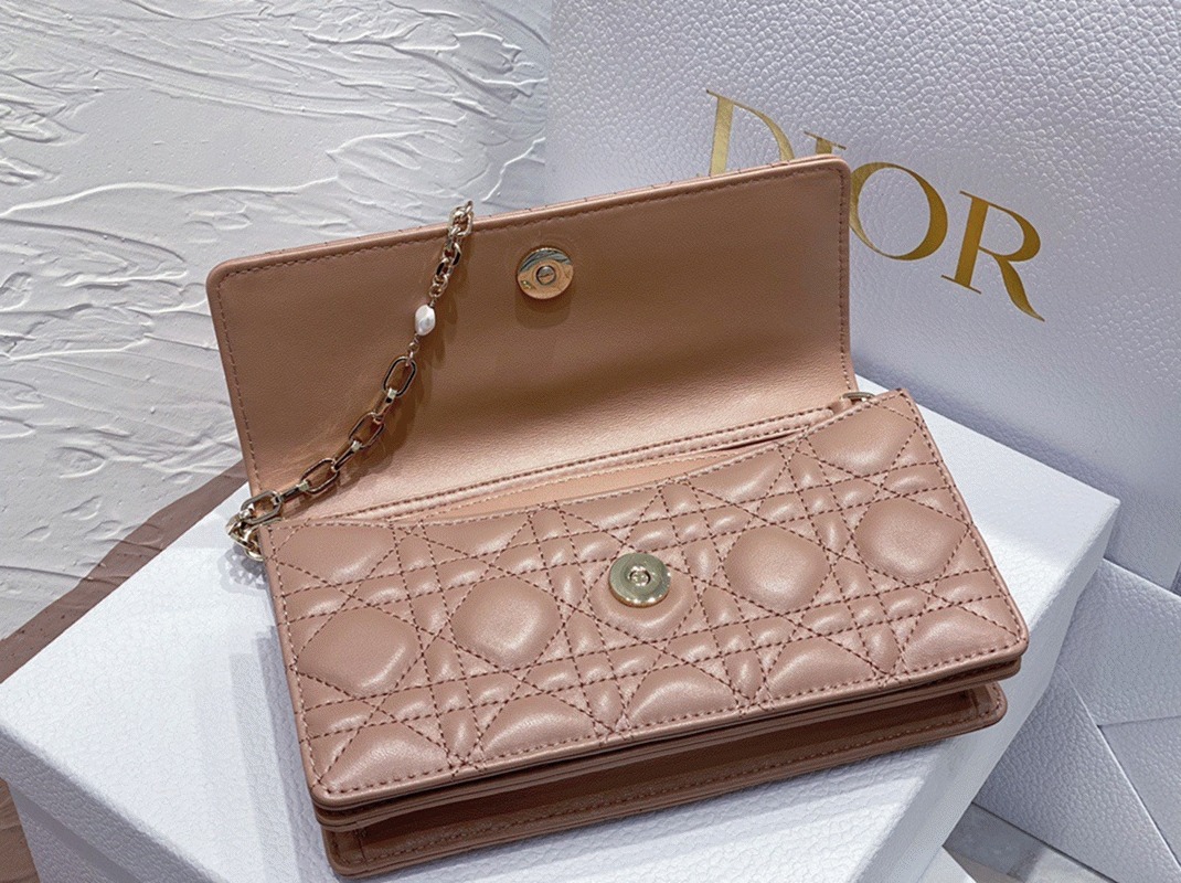 D10r Miss D10r Mini Bag Fake in Poudre Cannage Lambskin