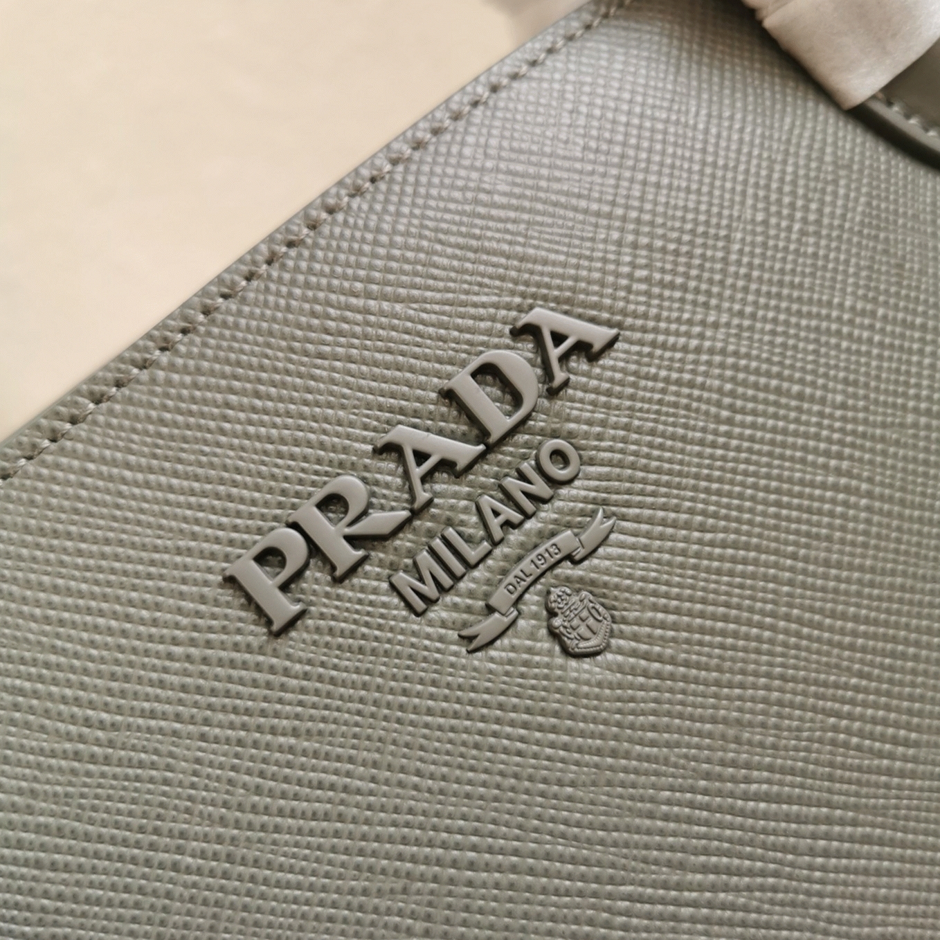 Grey Pra*a Monochrome Medium Bag Replica