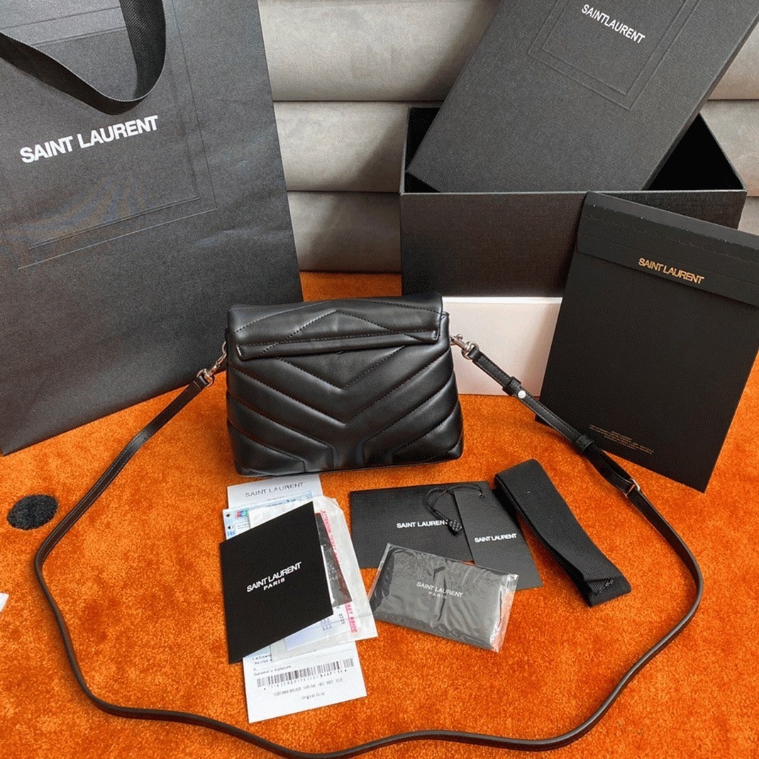 Replica Sa1nt Lau*nt LouLou Toy Strap Bag Noir