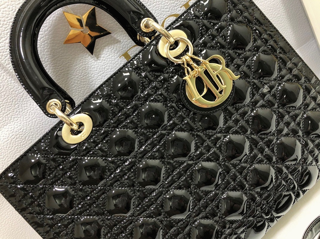 D10r Lady D10r Large Bag Replica in Black