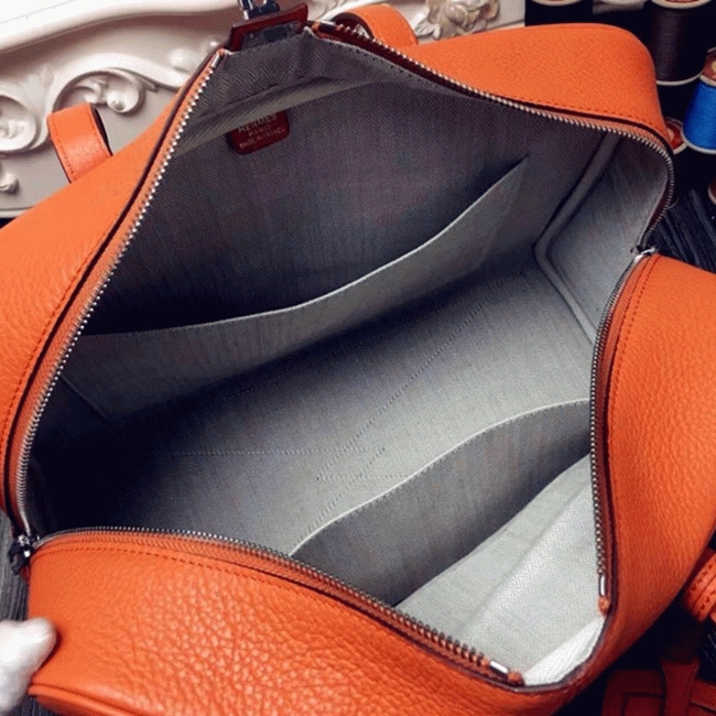 Orange Fake H**me5 Victoria II 35cm Bag