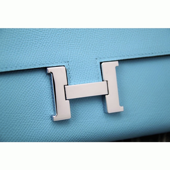 Light blue fake H**me5 Constance wallet