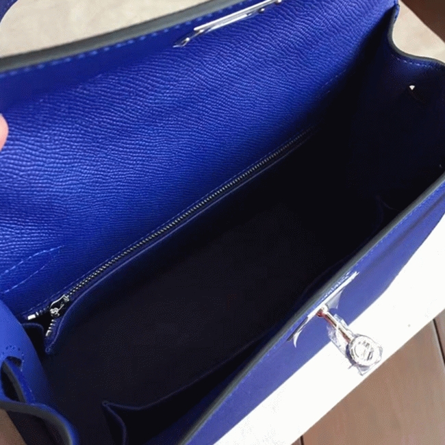 Blue Electric Epsom Fake Discount H**me5 Kelly Sellier 28cm Fashion Tote