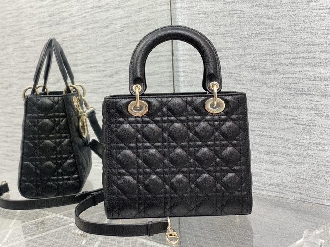 D10r Lady D10r Medium Bag Fake in Noir