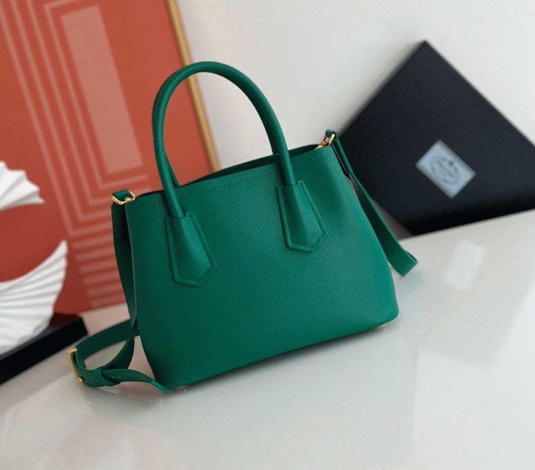 Green Pra*a Double Mini Bag Best Replica