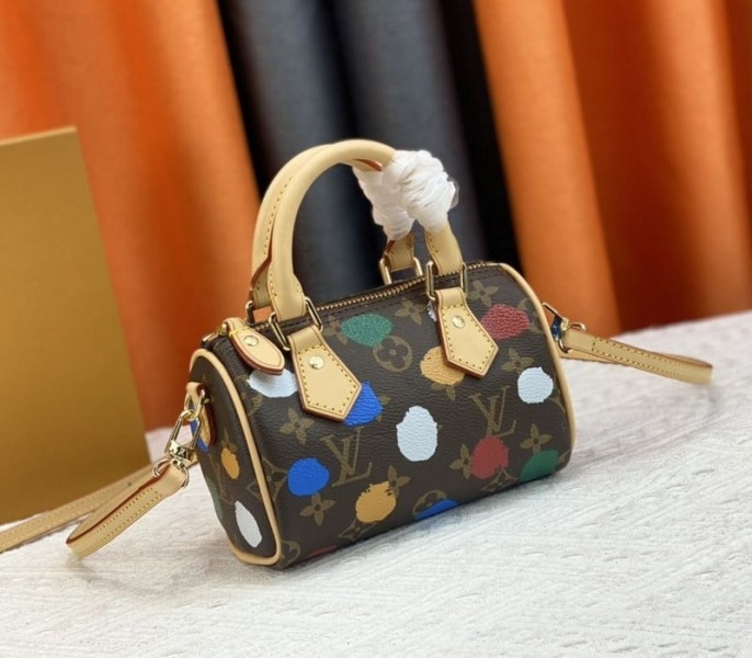 L0vis Vvtt0n X YK Monogram Canvas Nano Speedy Handbag