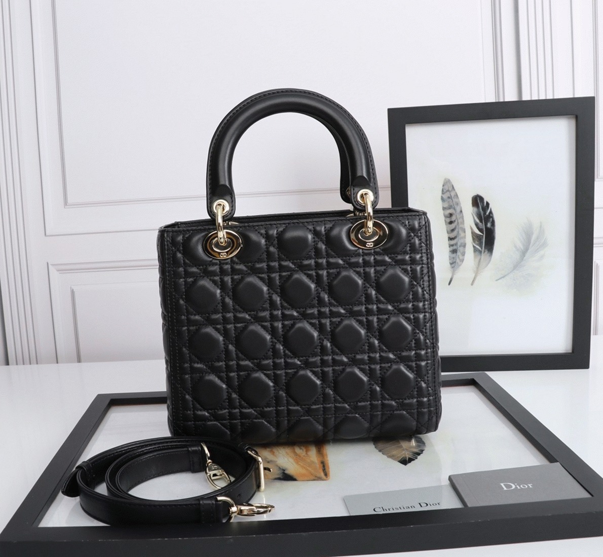 D10r Lady D10r Medium Bag Replica in Black