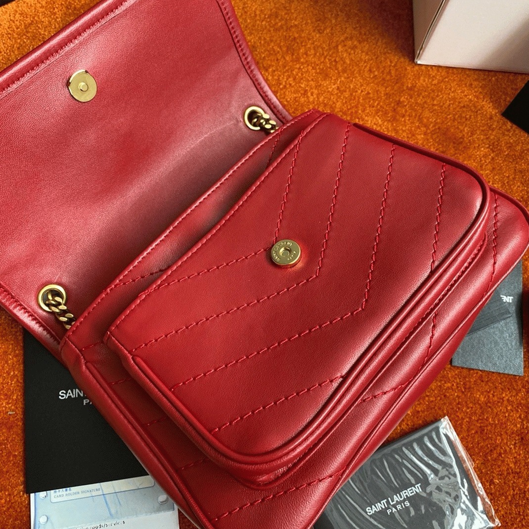 Fake Sa1nt Lau*nt Niki Baby Chain Bag Red