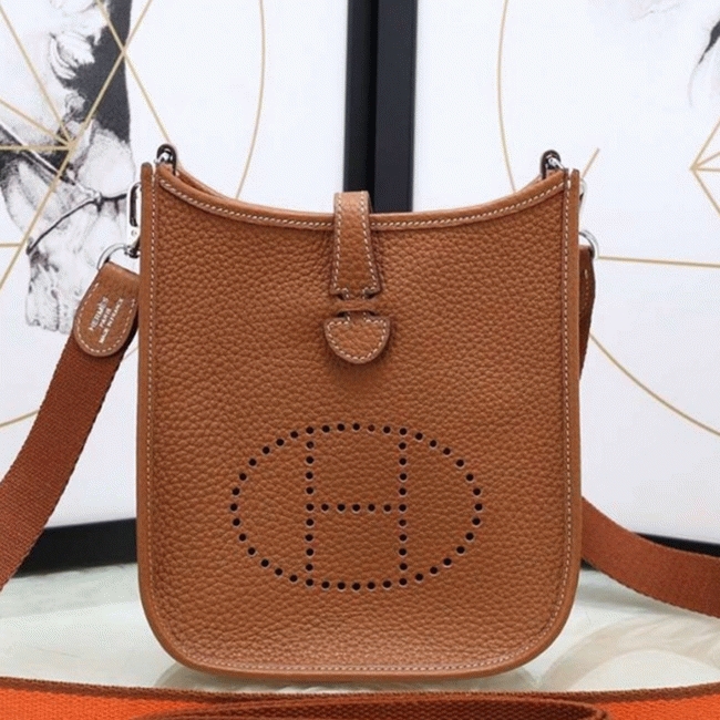 Brown Replica H**me5 Evelyne Shoulder Bag