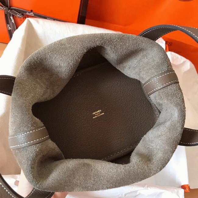 Taupe best replica H**me5 Picotin Lock 22cm handbag