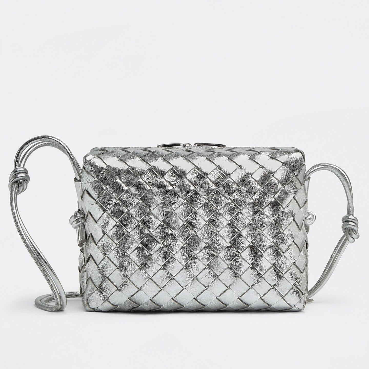 Replica B0tt*ga Ven*ta Loop Small Bag Silver