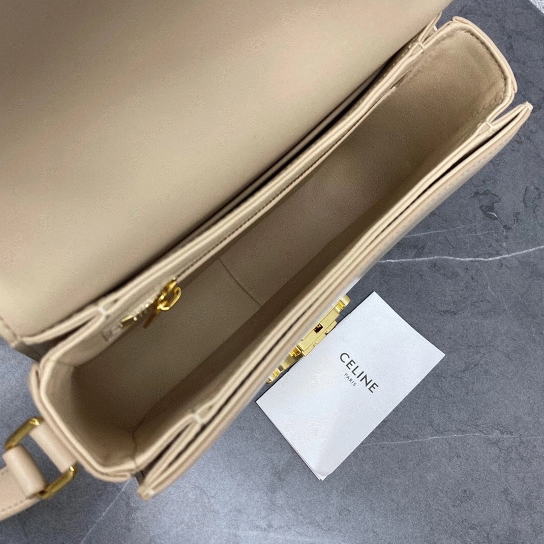 Top Quality Imitation Ce1i*e Triomphe Teen Bag In Nude