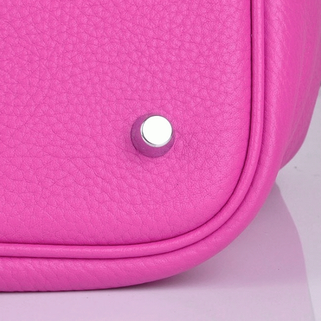 Peach fake H**me5 Picotin Lock handbag
