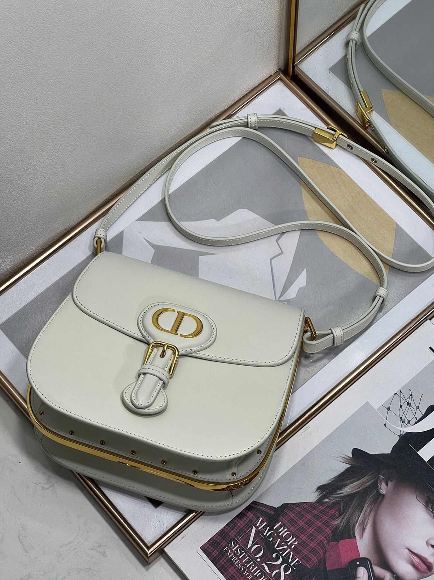 D10r Bobby Frame Bag Replica in White