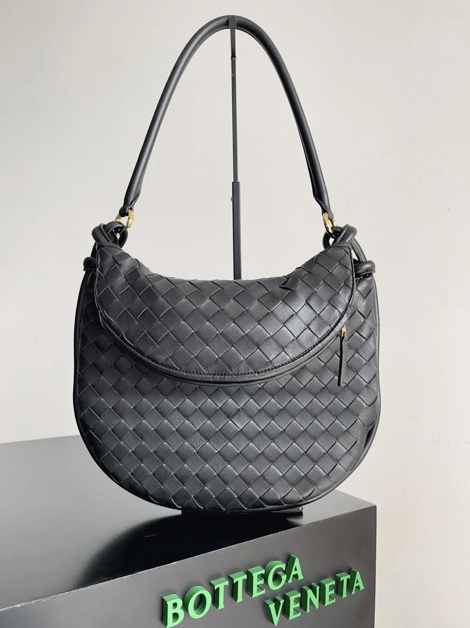 Replica B0tt*ga Ven*ta Gemelli Medium Bag Black