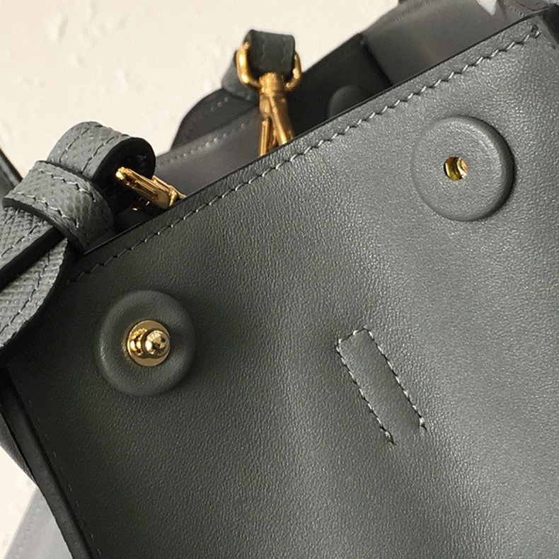 Pra*a Monochrome Small Bag Fake in Grey